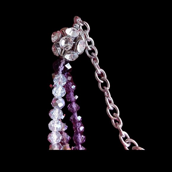 Sparkly, Beaded 3-Strand 40" Necklace - Picture 4 of 7